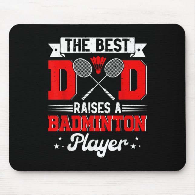 Der beste Vater hebt Badminton Player Vathers Day  Mousepad (Vorne)