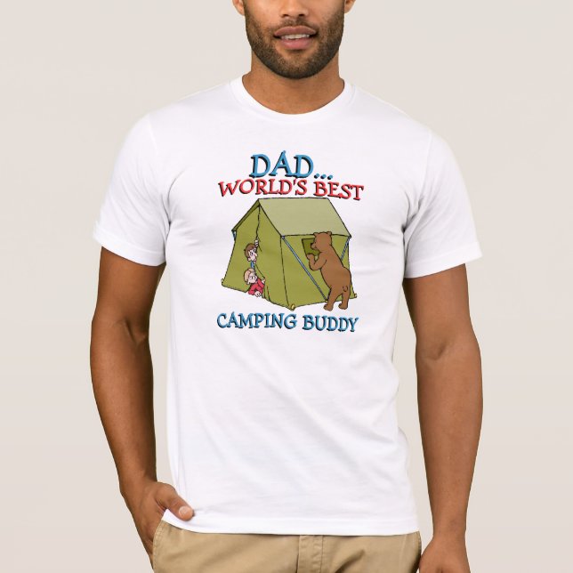Der beste Vater im Freien Camping Buddy T-Shirt (Vorderseite)