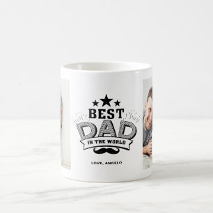 Der beste Vater in der Foto-Collagen-Tasse der Tasse