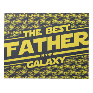Der beste Vater in der Galaxy Väter Tag Geschenk Notizblock