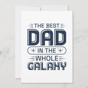 Der beste Vater in der ganzen Galaxie Dankeskarte