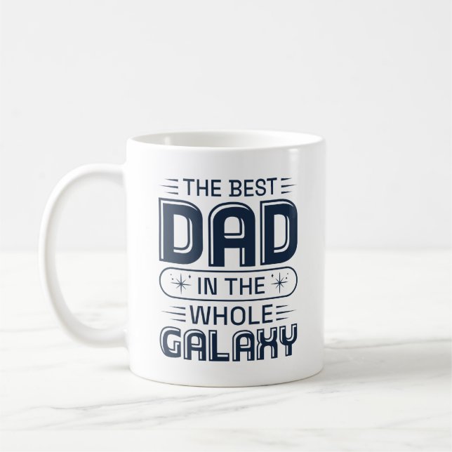 Der beste Vater in der ganzen Galaxie Kaffeetasse (Links)