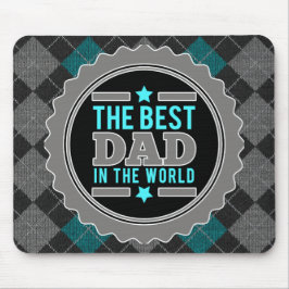 Der beste Vater in der Raute der Welt Gemustert Mousepad