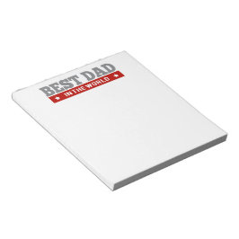 Der beste Vater in der Raute der Welt Gemustert Notizblock