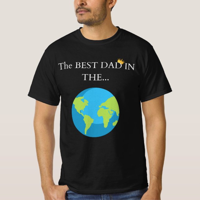 🌍 "Der beste Vater in der... Welt! 👑 | Premium F T-Shirt (Vorderseite)