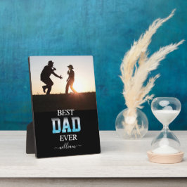 Der beste Vater je nach Foto Vatertag Fotoplatte