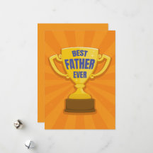 Der beste Vater je Retro Trophy Cup für Vater, Dad