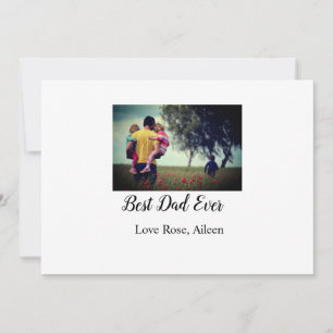 Der beste Vater je Vater Tag Sohn Tochter Papa Pap Einladung