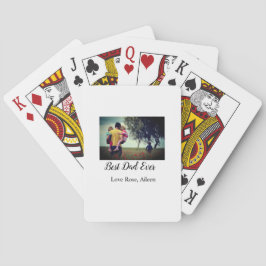 Der beste Vater je Vater Tag Sohn Tochter Papa Pap Spielkarten