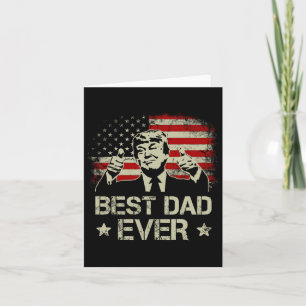 Der beste Vater je Vatertag US-amerikanische Flagg Karte