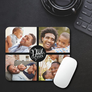 Der beste Vater je Vier-Foto-Maus-Pad Mousepad