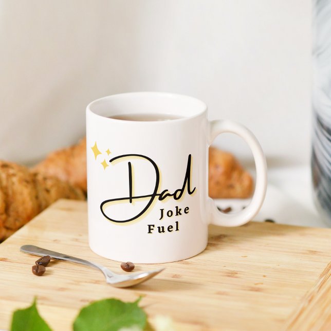 Der beste Vater Joke Fuel Moderne und lustige Vate Kaffeetasse (Von Creator hochgeladen)