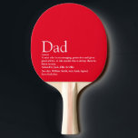 Der beste Vater Papa Pater der Welt definiert Rot Tischtennis Schläger<br><div class="desc">Personalisieren Sie die Definition für Ihren speziellen Vater, Vater oder Papa zu erstellen ein einzigartiges Geschenk für den Tag, Geburtstage, Weihnachten oder jeden Tag, den Sie gewollt, um zu zeigen, wie viel er zu Ihnen bedeutet. Ein perfekter Weg, um ihm zu zeigen, wie phantastisch er ist jeden Tag. von Thisisnotme©...</div>