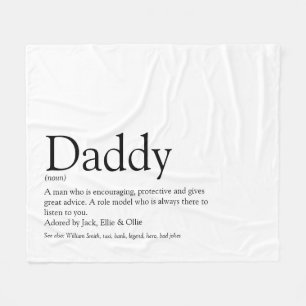 Der beste Vater Papa Pater je Definition Spaß Mode Fleecedecke
