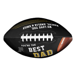 Der beste Vater Silhouette Pater Keepake Football