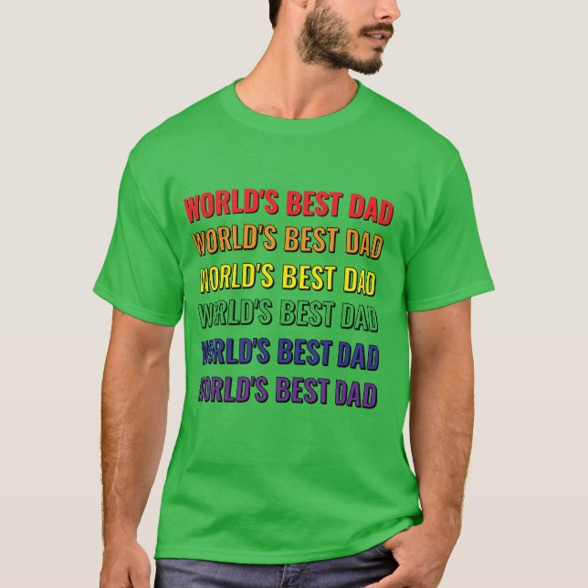 Der beste Vater-T - Shirt der Welt (Vorderseite)