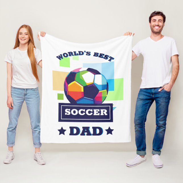 Der beste Vater-Tag der Welt Fleecedecke (Beispiel)