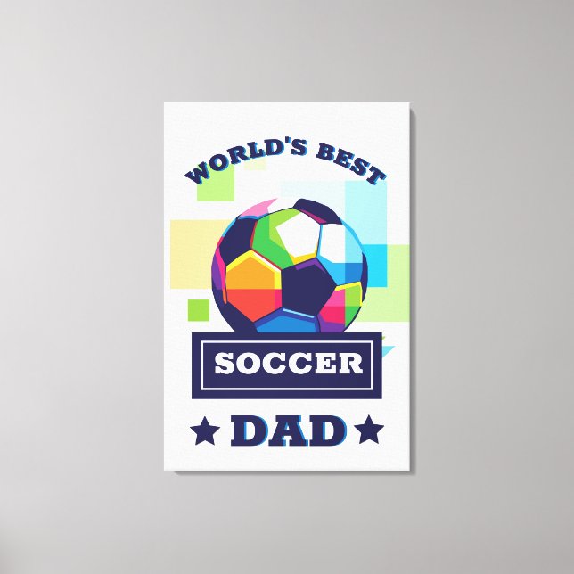 Der beste Vater-Tag der Welt Leinwanddruck (Vorderseite)