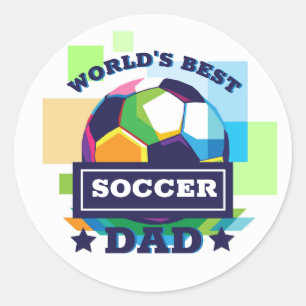 Der beste Vater-Tag der Welt Runder Aufkleber