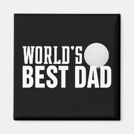 Der beste Vater Typografie Golf der Welt | Magnet