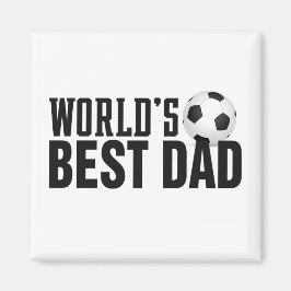 Der beste Vater-Typografy-Fußball der Welt | Magne Magnet