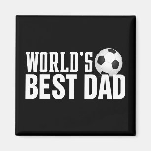 Der beste Vater-Typografy-Fußball der Welt   Magne Magnet