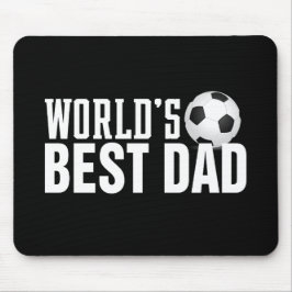 Der beste Vater-Typografy-Fußball der Welt | Mausp Mousepad
