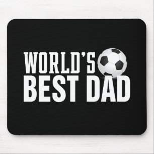 Der beste Vater-Typografy-Fußball der Welt Mausp Mousepad