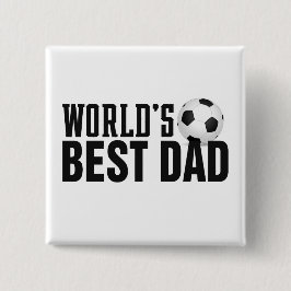 Der beste Vater-Typografy-Fußball der Welt | Schal Button