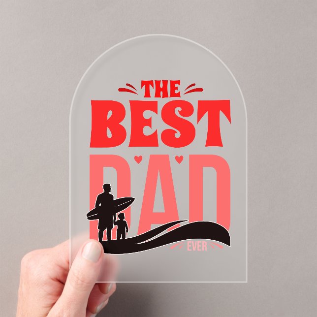 Der beste Vater überhaupt Acryleinladungen (Insitu (Handheld))
