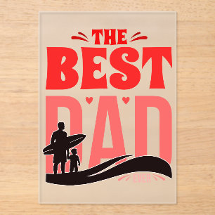 Der beste Vater überhaupt Acryleinladungen