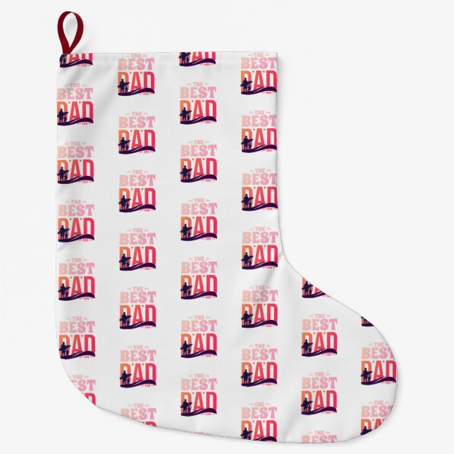 Der beste Vater überhaupt Großer Weihnachtsstrumpf (Vorderseite)