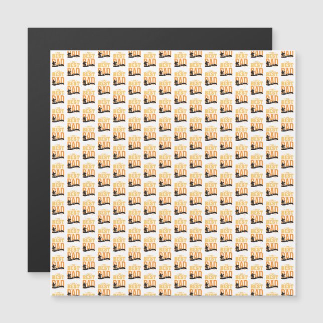 Der beste Vater überhaupt Magnetkarte (Vorne/Hinten)