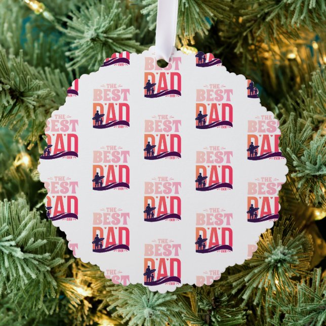 Der beste Vater überhaupt Ornament Karte (Insitu (Baum))