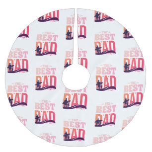 Der beste Vater überhaupt Polyester Weihnachtsbaumdecke