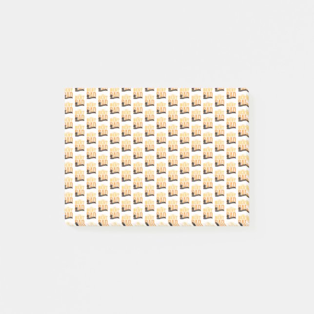 Der beste Vater überhaupt Post-it Klebezettel (Vorderseite)