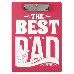 Der beste Vater überhaupt - Vater und Kind Klemmbrett