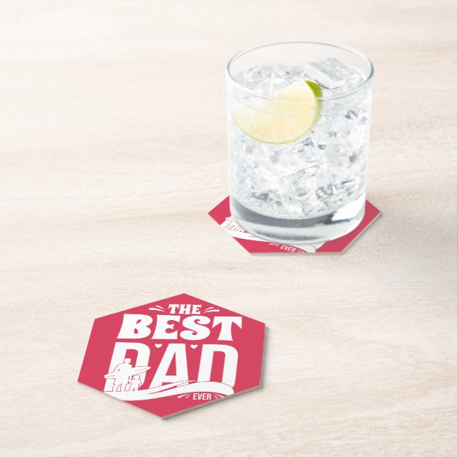 Der beste Vater überhaupt - Vater und Kind Untersetzer (Vor Ort)