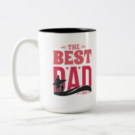 Der beste Vater überhaupt Zweifarbige Tasse