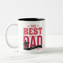 Der beste Vater überhaupt Zweifarbige Tasse
