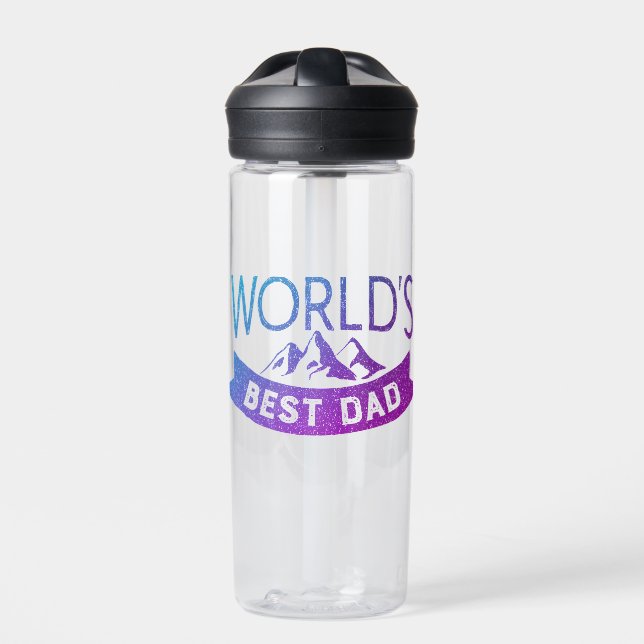 Der beste Vater-Vater der Welt Trinkflasche (Vorderseite)