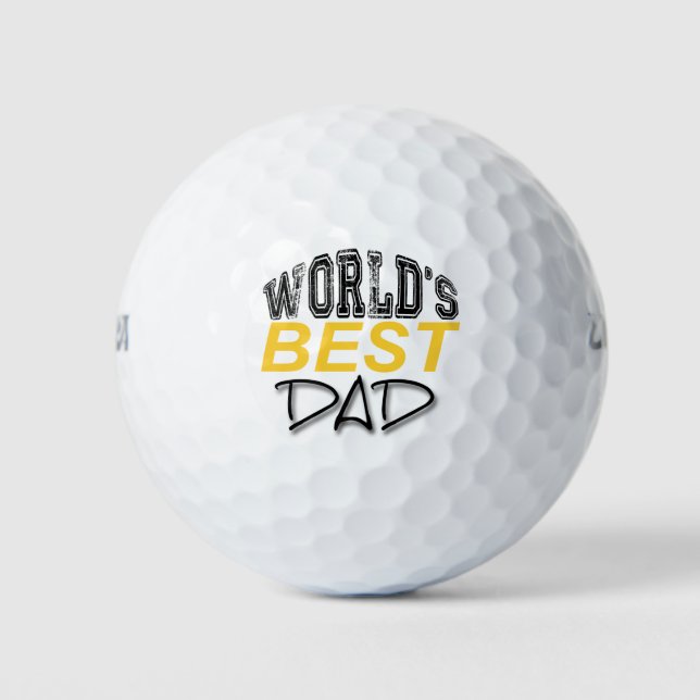 Der beste Vater-Vatertag der Welt Golfball (Vorderseite)