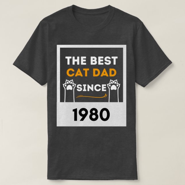 Der beste Vater von 1980 T-Shirt (Design vorne)