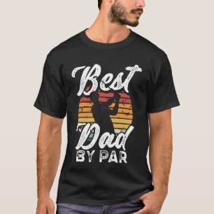 Der beste Vater von Par Funny Retro Golf Vatertag T-Shirt
