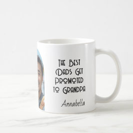 Der beste Vater wird Großvater und Foto nach Maß Kaffeetasse