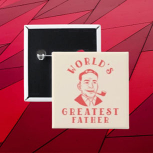 Der Beste Vintage Vater der Welt Button