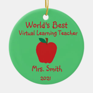 Der beste virtuelle Lehrer der personalisierten We Keramik Ornament