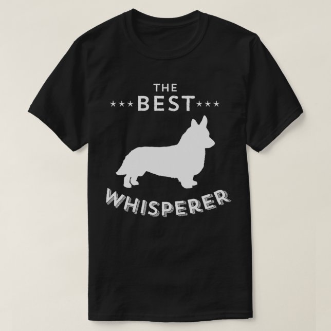 Der beste walisische Corgi Whisperer Dog & Welsh C T-Shirt (Design vorne)