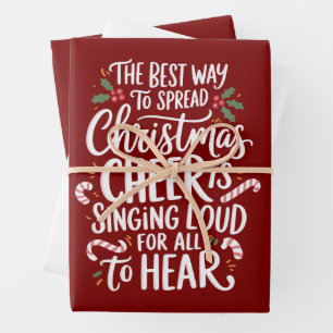 Der beste Weg, um Weihnachtsstimmung zu verbreiten Geschenkpapier Set