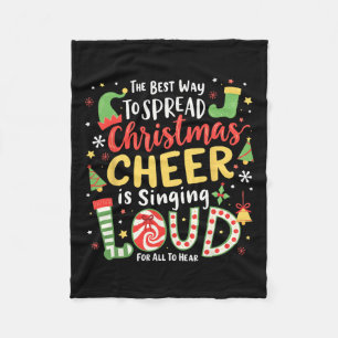 Der beste Weg, Weihnachtsjubeln zu verbreiten, ist Fleecedecke